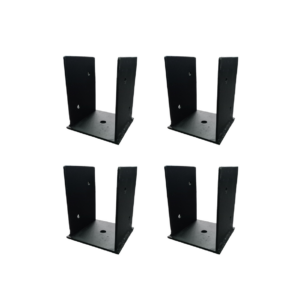 Kit de 4 Bases para Pilares 4x4 (Modelo 2 Aletas)