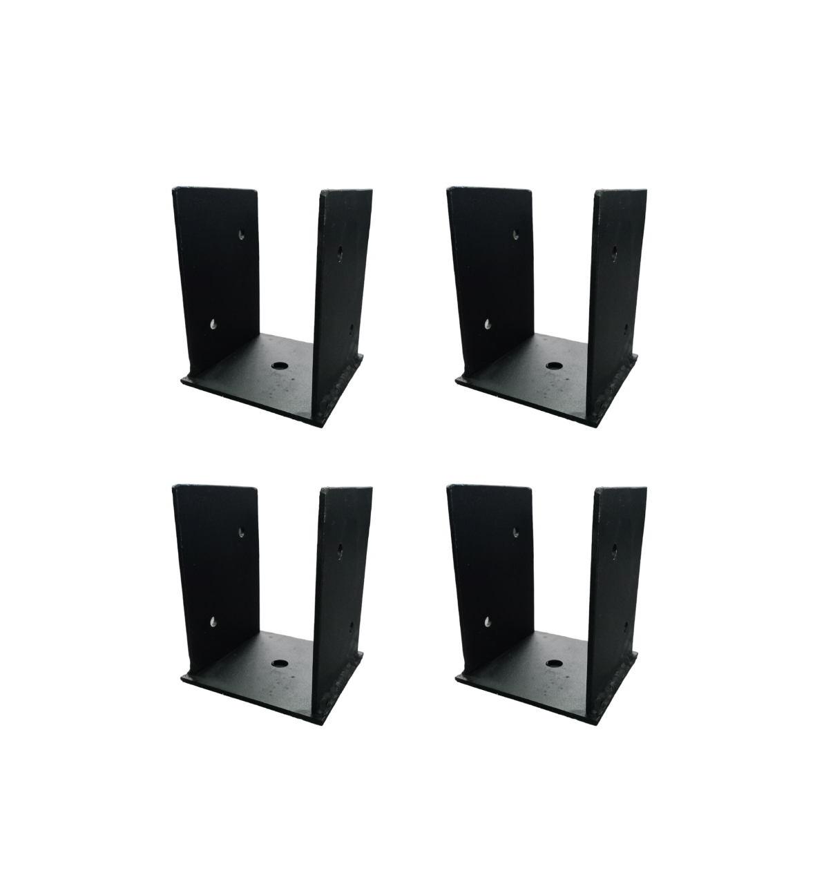 Kit de 4 Bases para Pilares 6x6 (Modelo 2 Aletas)